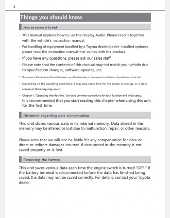 toyota roomy 2022 2023 2024 navigation infotainment system manual